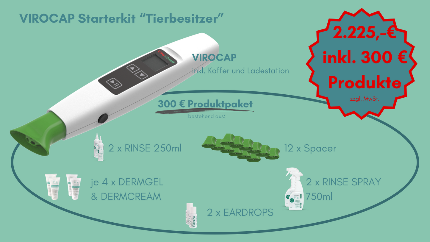 Starterkit "Tierbesitzer" AMAMUS Vet VIROCAP inkl. 300€ Produktpaket
