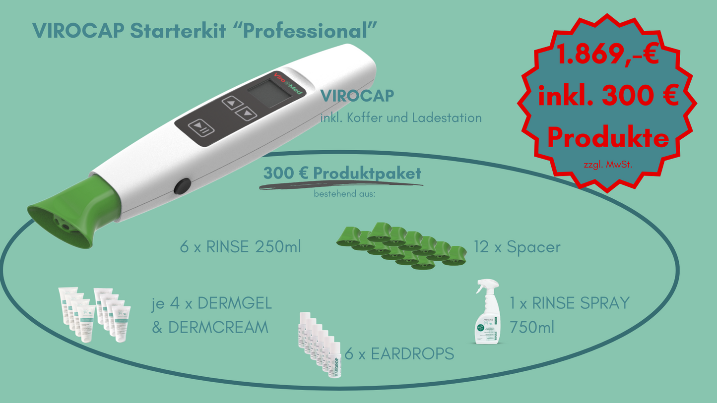 Starterkit "Professionals" AMAMUS Vet VIROCAP inkl. Produktpaket