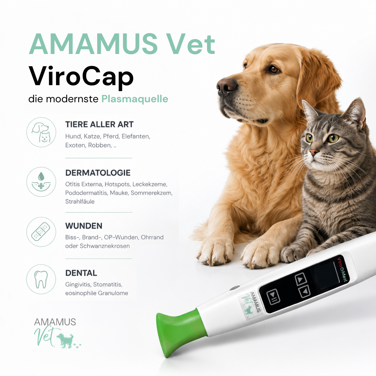 Starterkit "Tierbesitzer" AMAMUS Vet VIROCAP inkl. 300€ Produktpaket