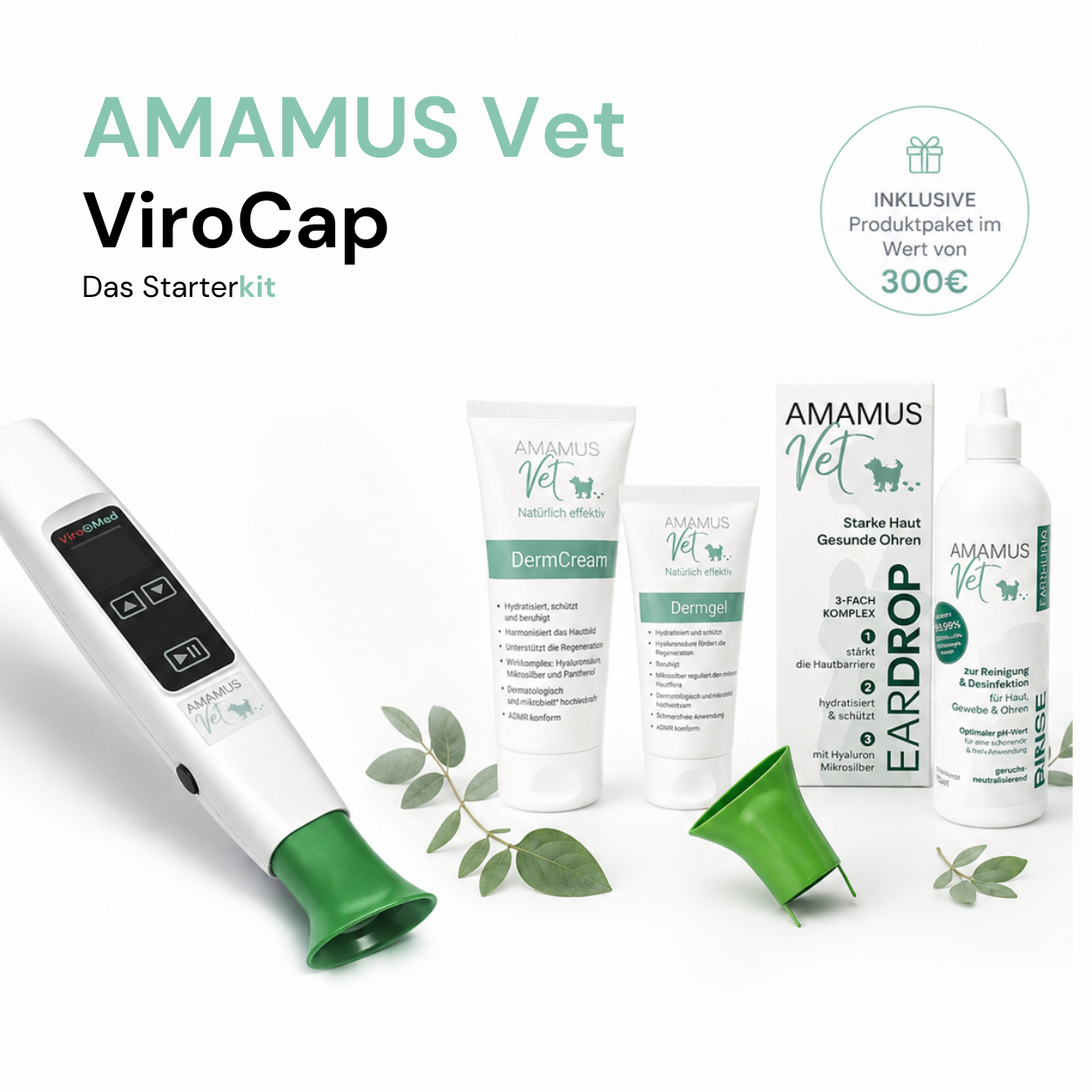 Starterkit "Tierbesitzer" AMAMUS Vet VIROCAP inkl. 300€ Produktpaket