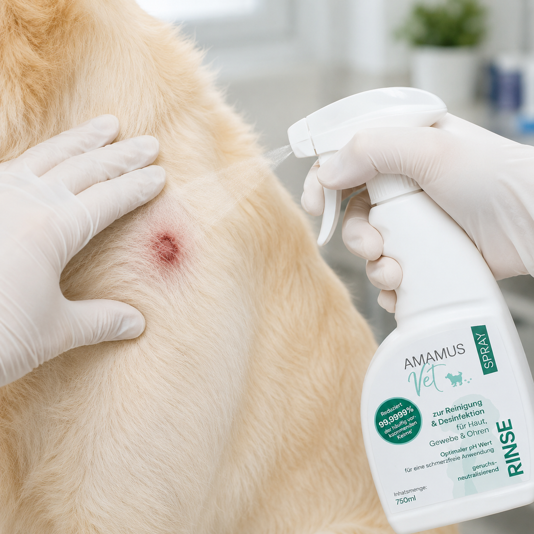 Wunden Reinigen mit RINSE