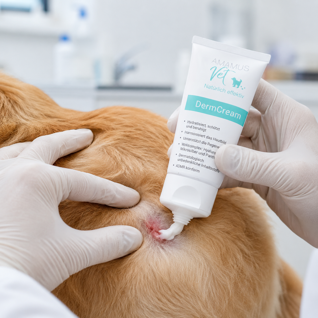 Dermcream auftragen